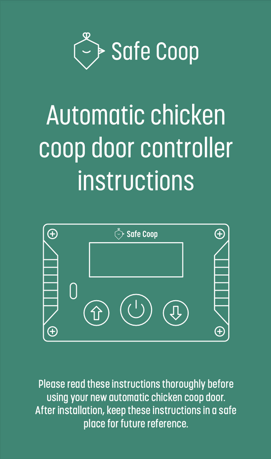 Safe Coop® door controller instructions. 